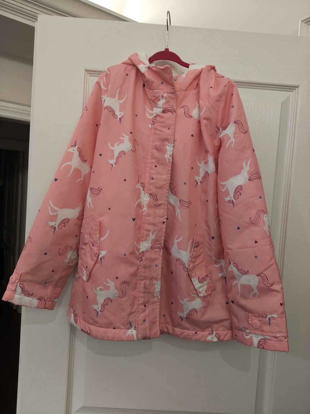 Carter's Pink Unicorn Hooded Raincoat